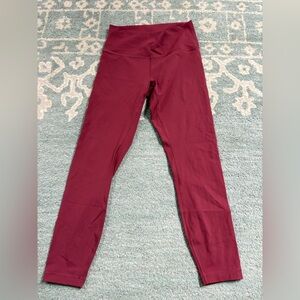 lululemon athletica Maroon High-Rise Leggings